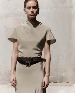 Sir the Label Seameadow Bias Dress Olive Size 2/Au 10 for rent on The Volte - image 4