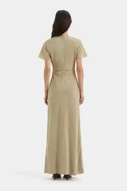 Sir the Label Seameadow Bias Dress Olive Size 2/Au 10 for rent on The Volte - image 3