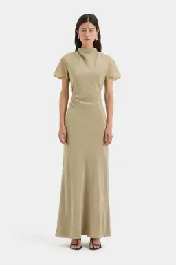 Sir the Label Seameadow Bias Dress Olive Size 2/Au 10 for rent on The Volte - image 1