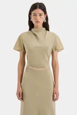 Sir the Label Seameadow Bias Dress Olive Size 2/Au 10 for rent on The Volte - image 2