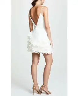 Talulah Golda Ruffle Mini Dress White Size 8 for rent on The Volte - image 3