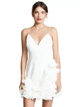 Talulah Golda Ruffle Mini Dress White Size 8 for rent on The Volte - image 2