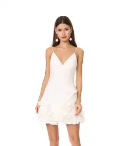 Talulah Golda Ruffle Mini Dress White Size 8 for rent on The Volte - image 1