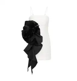 Aje Potion Spiral Mini Dress Ivory/Black Size AU 6 for rent on The Volte - image 5