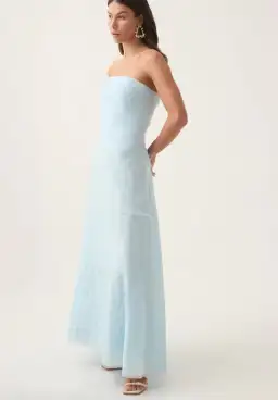 Aje Soundscape Maxi Dress in Blue Size 8 for rent on The Volte - image 2