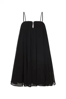 Aje Filigree Sweetheart Mini Dress Black Size 10 for rent on The Volte - image 5