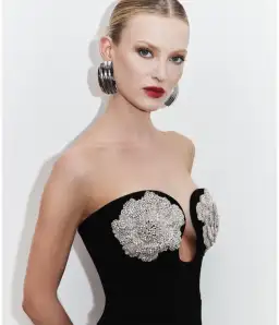 Rebecca Vallance Sachiel Mini Dress Black Size 8 for rent on The Volte - image 5