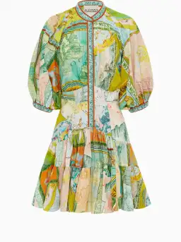 Alemais Atlas Mini Dress Green Multi Size 6 for rent on The Volte - image 6