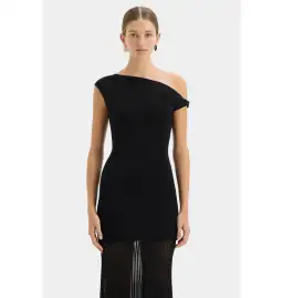 Sir the Label Indigo Twist Dress in Black Size 1 / AU 8 for rent on The Volte - image 2