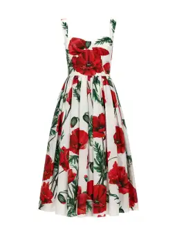 DOLCE & GABBANA Poppy Print Dress for rent on The Volte - image 1