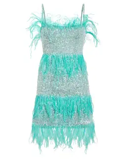 Rachel Gilbert Frenchy Mini Dress Blue Size 10 for rent on The Volte - image 8