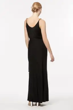 Manning Cartell The Asymmetrical Games Wrap Dress Black Size 14 for rent on The Volte - image 3