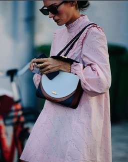 Ganni Printed Poplin Mini Dress in Silver Pink Size 10 for rent on The Volte - image 4