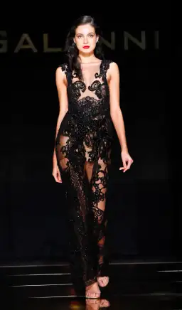 Galanni Devoreaux Gown Black Size 8 