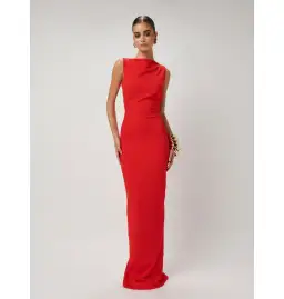 Effie Kats Verona Gown Cherry Red Size AU 6