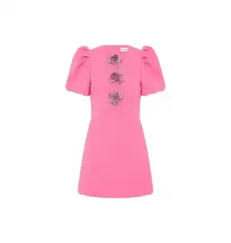Rebecca Vallance Aubree Flower Mini Dress in Rose Size AU 8 for rent on The Volte - image 7