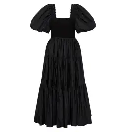 Aje Casa Puff Sleeve Dress in Black Size AU 12 for rent on The Volte - image 4