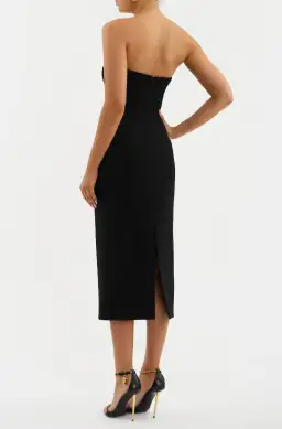 Rebecca Vallance Aubree Midi Dress Black Size 8 for rent on The Volte - image 3