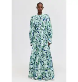 Acler Matthew Maxi Dress in Fresco Garden Size AU 16