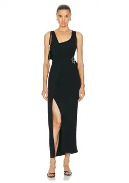 Sir The Label Modernist Belted Dress Black Size 8