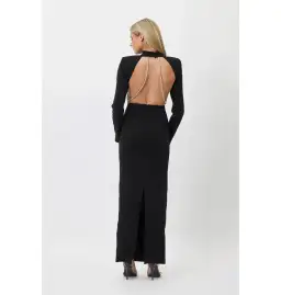 Bianca & Bridgett Mackenzie Backless Dress Black Size AU 6 for rent on The Volte - image 2
