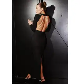 Bianca & Bridgett Mackenzie Backless Dress Black Size AU 6 for rent on The Volte - image 8