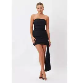 Bianca & Bridgett Tacy Mini Dress Black Size AU 8 for rent on The Volte - image 1