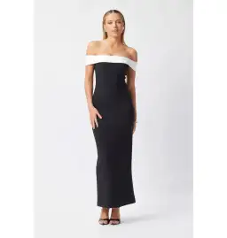 Bianca & Bridgett Leni Maxi Dress Black Size AU 14 for rent on The Volte - image 1