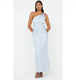 Bec & Bridge Lunetta Asym Dusty Blue Size AU 10 