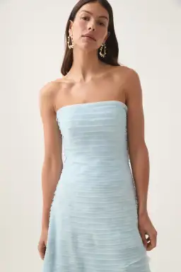 AJE Soundscape Maxi Dress Sea Breeze Size 8 for rent on The Volte - image 4