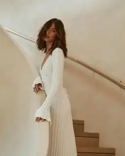 Dissh Reign Sleeved Knit Dress White Size 10 for rent on The Volte - image 2