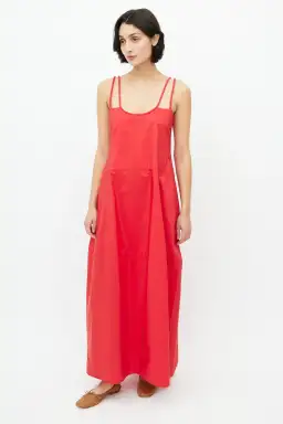 Lee Mathews Peony Maxi Dress in Red Size 2 / AU 10