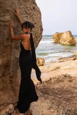 Rat & Boa Daria Maxi Dress Black Size 6 for rent on The Volte - image 2