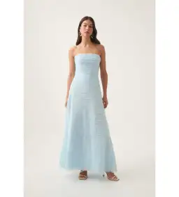 AJE Soundscape Maxi Dress Sea Breeze Size 10