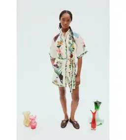 Alemais Meagan Mini Dress in Multi Print Size 10 for rent on The Volte - image 2