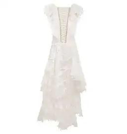 Zimmermann Coaster Corset Laced Gown In Ivory Size 0 / AU 8 for rent on The Volte - image 3