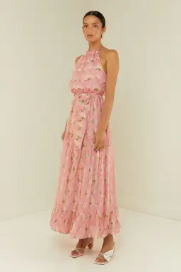 Palm Noosa Bluebell Dress in Pink Diamond Hydrangea Size 10