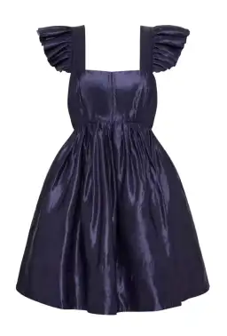 Aje Revitalise Frill Mini Dress Washed Indigo Size XS / AU 6 for rent on The Volte - image 5