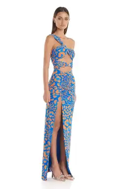 Eliya The Label Natalie Maxi Dress in Blue Size 8 for rent on The Volte - image 2