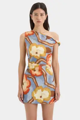 Sir The Label Avery Twist Mini Dress Camellia Floral Print Size 1 / AU 8 for rent on The Volte - image 2