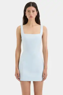 Sir The Label Iris Tie Mini Dress Light Blue Size 1 / AU 8 for rent on The Volte - image 2