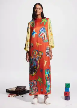 Alemais Players Midi Dress Multi Size 10