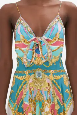 Camilla Sail Away with Me Tie Front Dress Multi Size XS/Au 6 for rent on The Volte - image 3