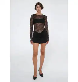 Benni Yana Lace Mini Dress Black Size AU 6 for rent on The Volte - image 1