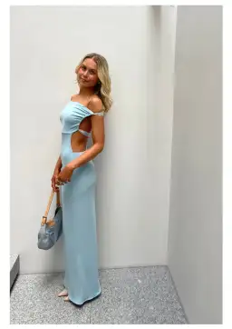 Deconduarte Idris Dress Blue Size 8  for rent on The Volte - image 1