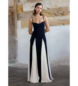 Arcina Ori Paloma Dress Black/White  Size S/Au 8 for rent on The Volte - image 1