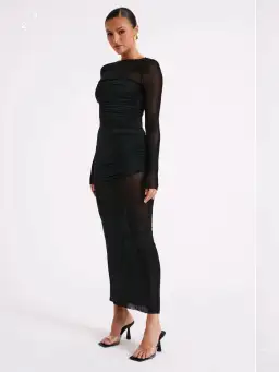 Meshki Kate Mesh Dress Black Size M/Au 10  for rent on The Volte - image 2