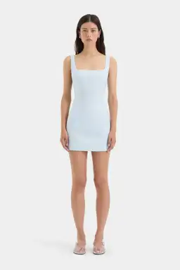 Sir The Label Iris Tie Mini Dress in Light Blue Size 2/Au 10  for rent on The Volte - image 1