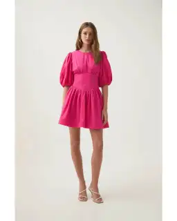 Aje Billie Corded Mini Dress Pink Size 10