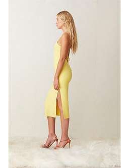 Bec & Bridge Gemma Midi Dress Yellow Size 10 for rent on The Volte - image 4